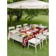 thumbnail image 3 of Outdoor Tablecloth with Umbrella Hole and Zipper, Christmas Rectangle Table Cloth 60x84 Inch Waterproof Tablecloth, Xmas Ice Cream Snowflakes Candy Pine Needles Picnic Table Cover for Patio Camping, 3 of 7