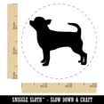thumbnail image 2 of Smooth Coat Chihuahua Apple Head Dog Solid Self-Inking Rubber Stamp Ink Stamper - Purple Ink - Small 3/4 Inch, 2 of 7
