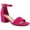 Fuschia Micro, variant on Womens Noelle Faux Suede Ankle Strap Heel Sandals