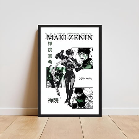 Poster Jujutsu Kaisen Maki Zenin Poster, Decorative Posters, Decorative Anime Poster, Wall Art, Mood, Modern, Minimalist, Gift 8X12, UNFRAMED