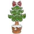 thumbnail image 5 of Northlight Gingerbread Cookie Christmas Tree with Bow Decoration - 8", 5 of 9