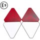 thumbnail image 2 of 4 reflectores triangulares rojos para remolque: reflectores autoadhesivos para vehículos recreativos, caravanas y seguridad vial, 2 of 4