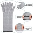 thumbnail image 4 of Guantes resistentes a cortes para hombres y mujeres, mangas protectoras transpirables antiabrasión para brazos para acampar, trabajo agrícola, patio, Medio Soledad Guantes resistentes a cortes, 4 of 9
