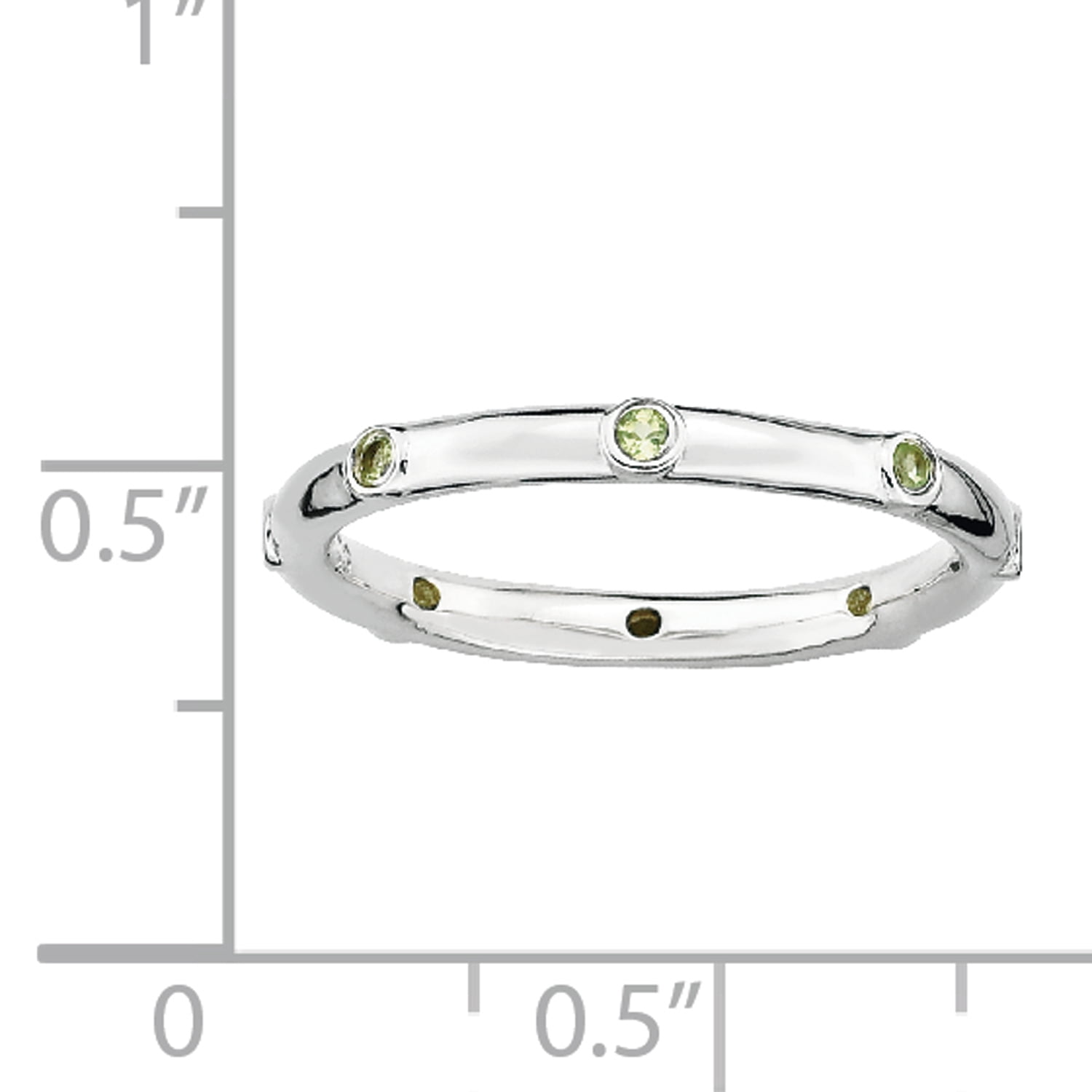 Peridot Sterling Silver Ring