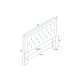 thumbnail image 2 of Linon Clayton Button Tufted Headboard, Multiple Colors, Multiple Sizes, 2 of 3