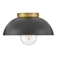 thumbnail image 5 of 83301BK Lark Stu - 10W 1 LED Small Flush Mount-4.75 Inches Tall and 11 Inches Wide-Black/Lacquered Brass Finish, 5 of 22