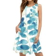 thumbnail image 2 of Patlollav 2025 Sleeveless Dress for Women Casual Loose Round-Neck Summer Printed Vest Dresses, 2 of 6