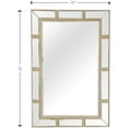 thumbnail image 3 of HomeRoots 396656 45.25 in. Svelte Wall Mirror, Antiqued Silver, 3 of 5