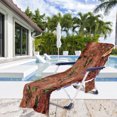 thumbnail image 2 of Beach Chair Cover Pool Chaise Lounge Towel Outdoor Lounger Covers, 2 of 7