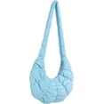 thumbnail image 4 of Puffer Quilted Crossbody Bags Purse Cloud Puffy Crescent Tote Bag Designer Dumpling Padded Shoulder Satchel for Women, 4 of 5