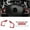 Button Red Carbon, variant on Real Soft Carbon Fiber Car Steering Wheel Button Frame Panel Sticker For Renault Clio 4 2013 2014 2015 2016 2017 2018 LHD RHD.