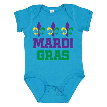 

Inktastic Mardi Gras Fleur De Lis Trio Gift Baby Boy or Baby Girl Bodysuit