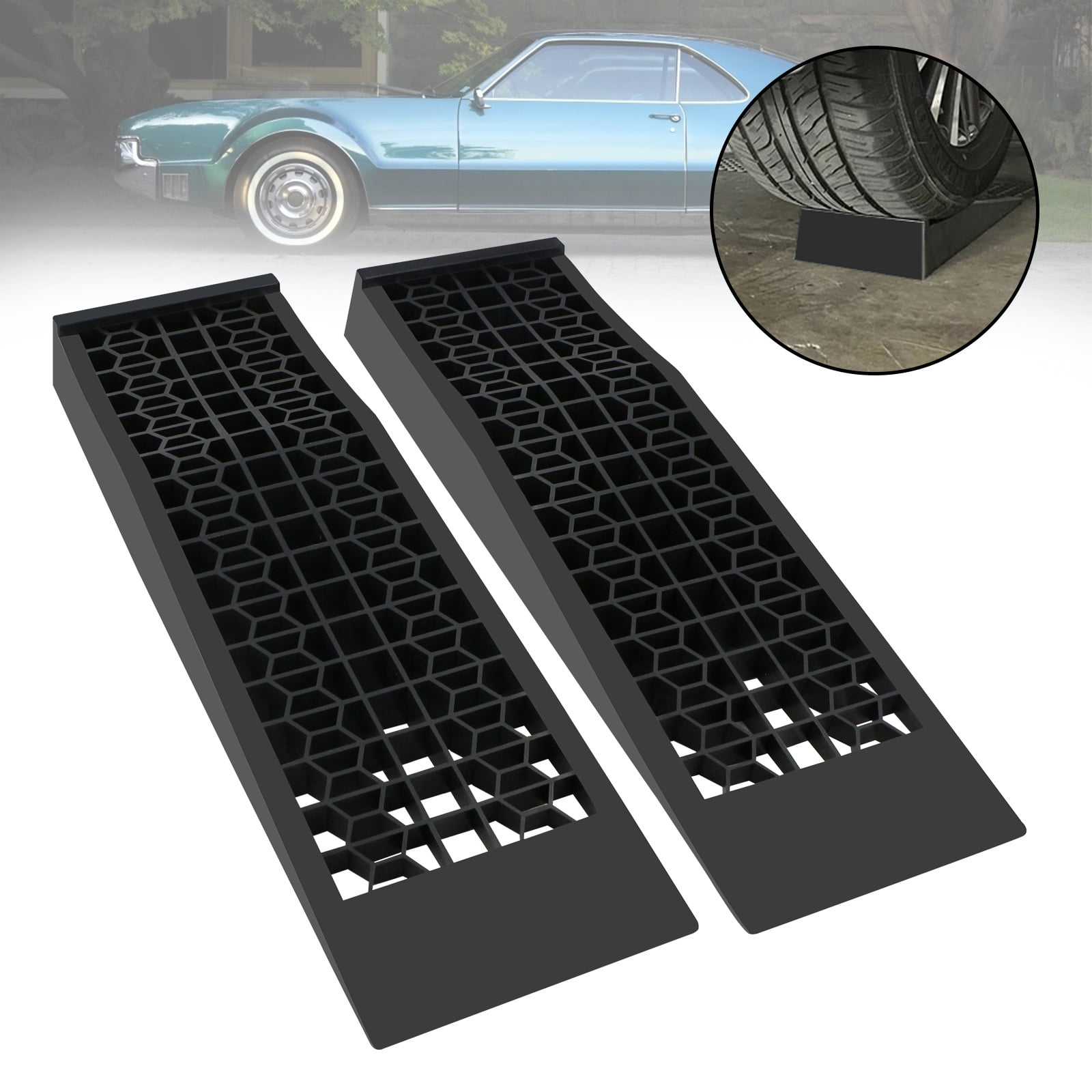 Surpcos 2 Pack Car Service Ramps for Lowered Cars Raise Your Car Up