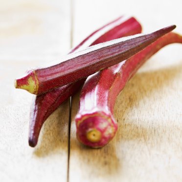 Okra Garden Seeds - Hill Country Red - 1 Oz - Heirloom, Non-GMO Vegetable Gardening Seeds - Open Pollinated - Abelmoschus esculentus