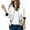 White, variant on Fall Womens Clothes Womens Jacket Western Aztec Print Long Sleeve Snap Button Down Shacket Jackets with Pockets White,2XL
