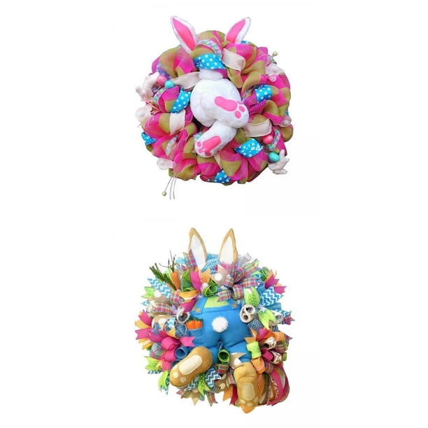 2x de de Pascua, de Primavera, Cinta, Puerta Delantera, Arte de Pared, Decoración Colgante