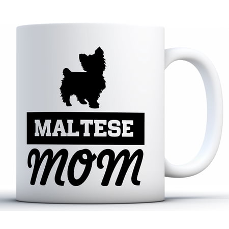 Awkward Styles Maltese Mom Coffee Mug Maltese Dog Mom Mug Maltese Dog Coffee Mug for Women Maltese Gifts for Dog Lovers Cute Mom of Dogs Gifts Mother's Day Gifts for Women Maltese Mama Mug Dog Mom Mug