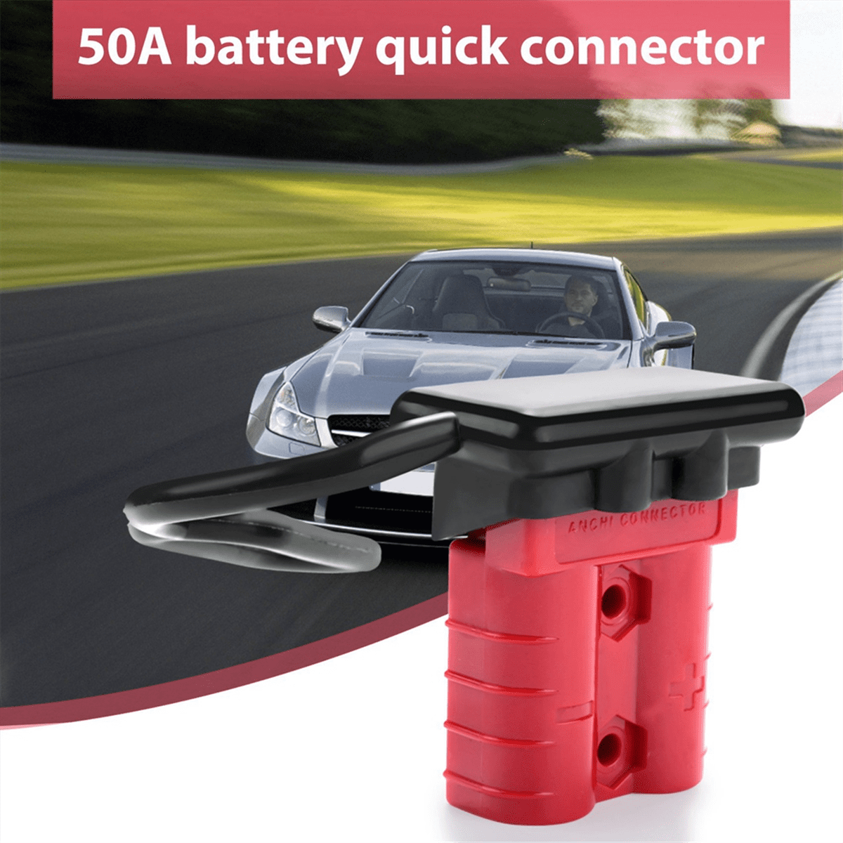 24Sets 6-10 Gauge Battery Quick Connector 50A 12-36V Battery Quick Disconnect Wire Harness Plug Kit Battery Quick Plug A