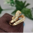 thumbnail image 5 of 14K Yellow Gold Plated 2Ct Round Cut Lab Created Diamond Women's Wedding Enhancer Band Ring, 5 of 5