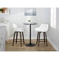 thumbnail image 3 of LumiSource Brown Daniella 26" Fixed-Height Counter Stool - Set of 2, 3 of 6