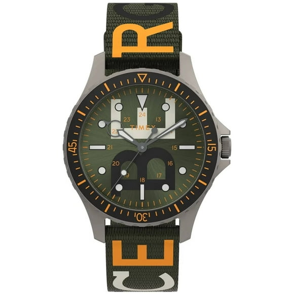 Timex TW2V62800 Men's Navi Iceberg Green Fabric Strap Quartz Watch