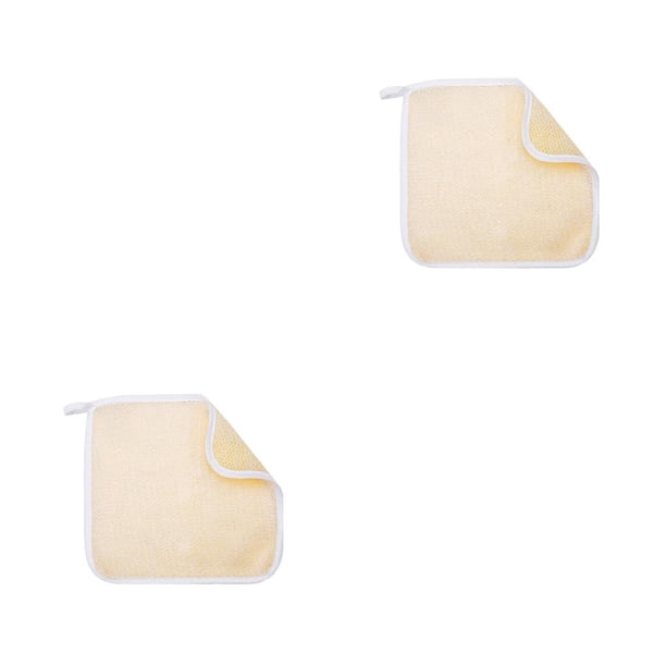 Wosthever Depurador corporal Limpiador de alta eficiencia Accesorio de baño Cuerpos Toalla limpia Toallas de ducha Toallita para baño Blanco Blanco 2Conjunto