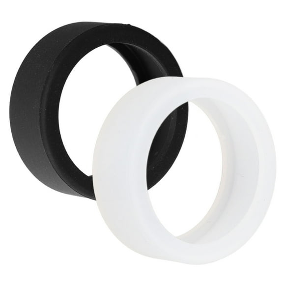 Bewinner Smart Silicone Cover for Oura Gen 3 - Lightweight Silicone Smart Protector, Skin Friendly Elastic Case for Working Out, Black and White 2Pcs