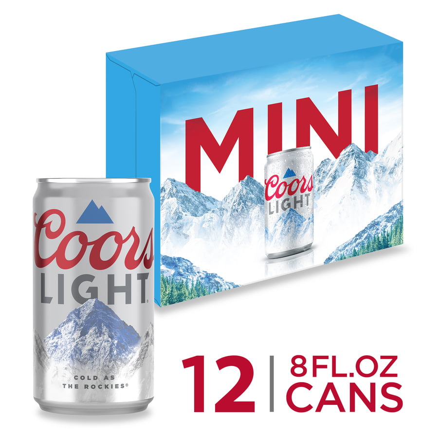 Coors Light Beer, Light Lager Beer, 12 Pack Beer, 8 FL OZ