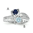 thumbnail image 1 of Sterling Silver Rhodium-plated Family Jewelry Mounting XMR91/2SSM-10 (mm x 3mm), 1 of 3