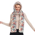 thumbnail image 2 of BZSMCE Warm Fleece Hood Scarf Wrap 0_0 (2) Pattern, 2 of 7