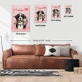 thumbnail image 5 of Happy Valentine's Day Bernese Mountain Dog holding flowers Vertical Matte Canvas Poster Berner Lover Gifts Wall Art Home Decor - 3005, 5 of 5