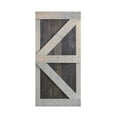 thumbnail image 4 of Coast Sequoia Inc Coast Sequoia 42in x 84in K Series Multi-Color Pine Wood Sliding Barn Door Without Hardware Kit Aged Barrel / Dark Walnut, 4 of 5
