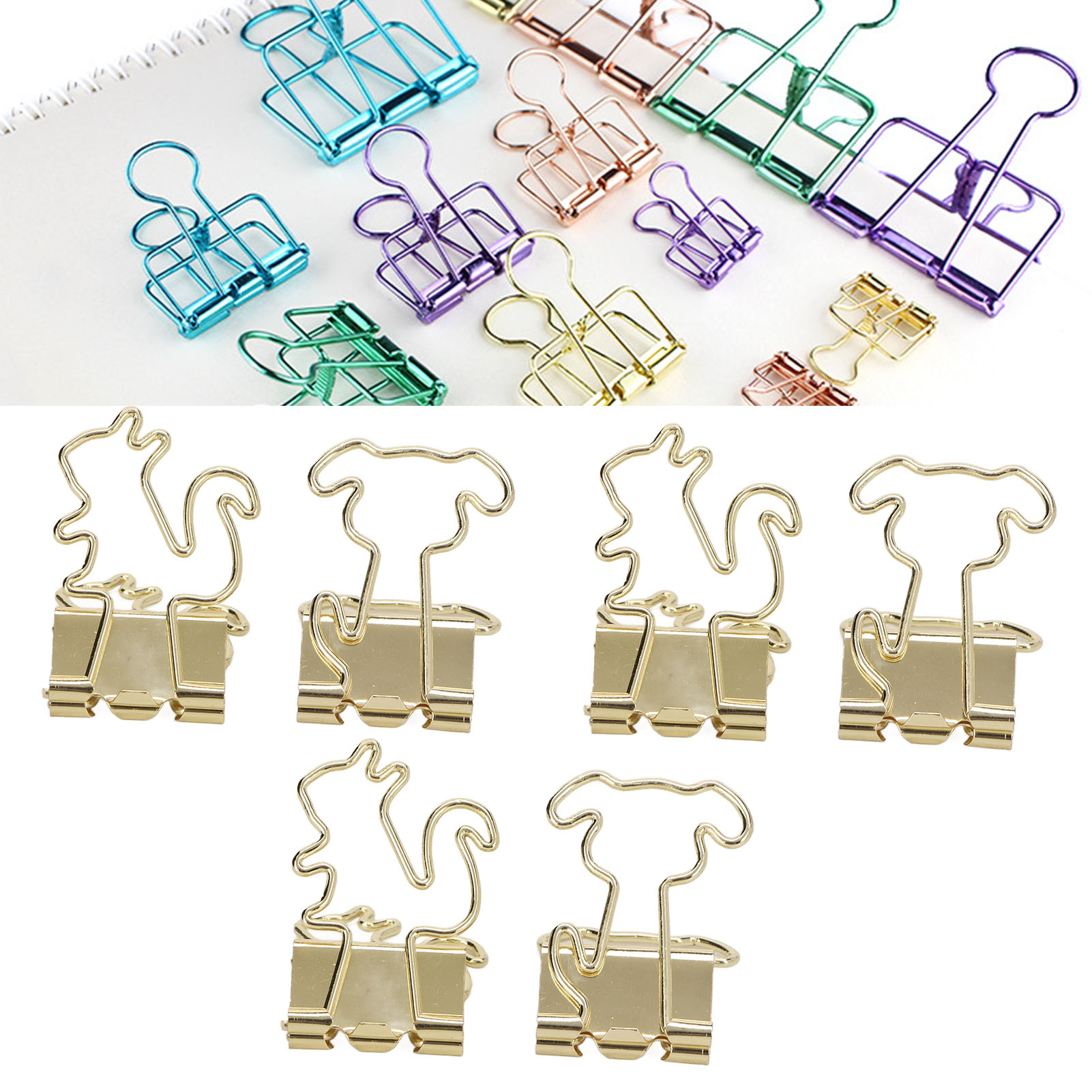 Binder Clips Paper Clips Small Binder Clips 100Pcs Binder Clips Cute