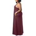 thumbnail image 2 of UKAP Robe Maxi Sans Manches pour Femmes Grande Taille Couleur Unie Bretelles Surdimensionnée Robe de Plage Marron TG, 2 of 3