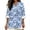 Blue Butterfly Tie Dye, variant on Eagle Forest Tree Print Linen Shirts for Women V Neck Long Sleeve Blouse Loose Fit Cotton Tops Linen Casual Dressy Clothes Boho Tees for Summer Fall 2026, M