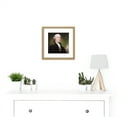 thumbnail image 2 of Stuart Portrait President General George Washington Painting 8X8 Inch Square Wooden Framed Wall Art Print Picture with Mount, 2 of 4
