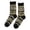 Black, variant on 1 pair of retro ethnic style men's socks and women's socks in Maillard color scheme