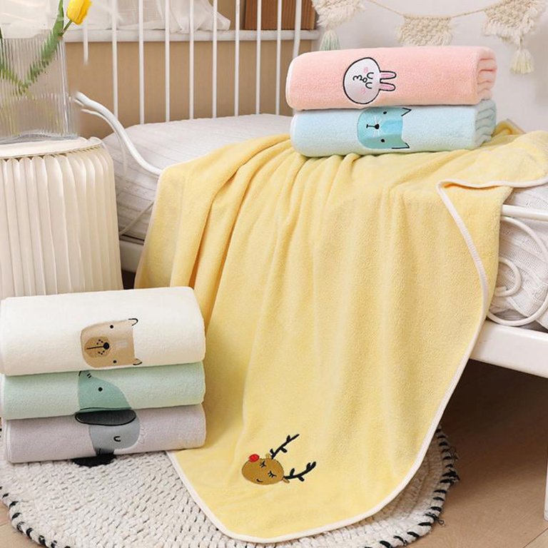 Coral Velvet Soft Bibulous 70*140 Bath Towel Long Plush Thick Large Towel  Beauty Salon