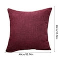 thumbnail image 3 of Linen Throw Pillow Covers 18x18 - Beige Decorative Flanged Cushion Covers for Sofa & Bed, Breathable Soft Pillow Shells with Classic Border for Home Decor, 3 of 4