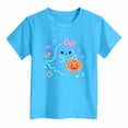 thumbnail image 4 of Xyant Halloween Girls Shirt Pumpkin Ghost Tshirt Toddler Kids Spooky Outfits Short Sleeve,Size 13-14 Years, 4 of 5