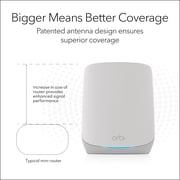 NETGEAR Orbi Whole Home Tri-Band WiFi 6 Mesh Network System (RBK753P) – Router with 2 Satellite Extenders – Security Features - Coverage up to 7,500 sq. ft., 75 Devices - AX5200 (Up to 5.2Gbps)