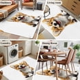 thumbnail image 6 of Watercolor Cute Puppy Area&nbsp;Rug 4x6ft Modern Cartoon Animal Non-Slip&nbsp;Washable Square&nbsp;Rugs Soft Felt Indoor Floor Mat for Bedroom Kitchen Living Room Bathroom, 6 of 9