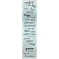 thumbnail image 2 of CAD DESIGNS 9x24 Black Ornate Wood Framed with Double Matting Museum Art Print Titled - Words to Live, 2 of 4