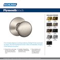 thumbnail image 4 of Schlage Lock Knob Dummy Plymouth Matte Blk F170PLY622, 4 of 4