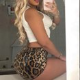 thumbnail image 6 of Fashionable Women's Shorts In Low Rise Styles With Sequins And Leopards Print Short Pant For Casual Or Party Wear, 6 of 9