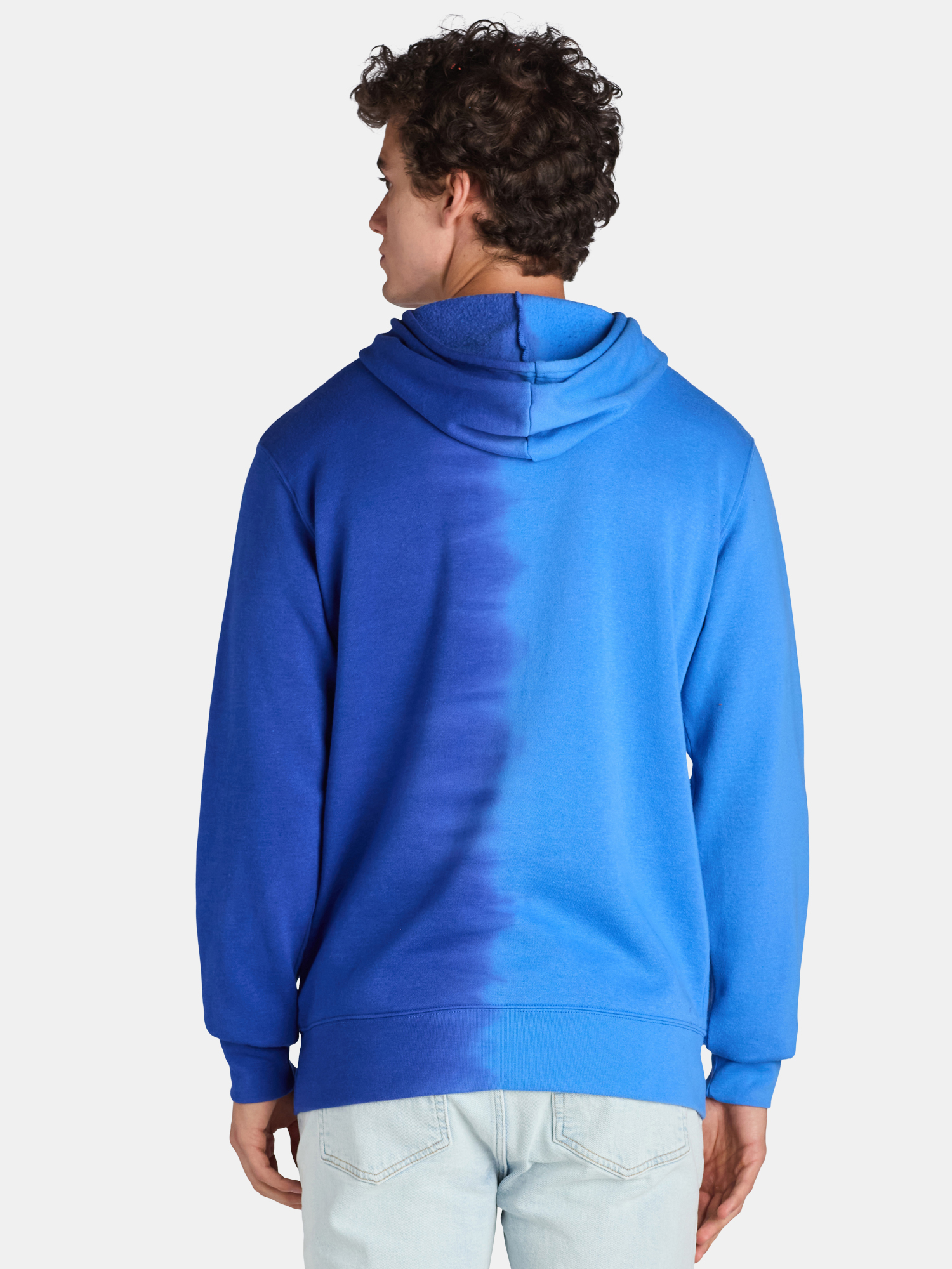 Bluey Men's & Big Men's Dip Dye Graphic Hoodie Sweatshirt, Sizes XS-3XL