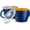 Navy/Pumpkin, variant on Kook 25-Oz Soup Cup Travel Mug with Handle & Microwave Lid, Set of 2 Cherry & Gray