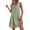 *Green, variant on ClodeEU Women's Cowl Neck Sleeveless Tiered Mini Dress,Casual Loose Fit Sundress Pink,Women's Plus L
