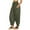 Green, variant on Women's Linen Boho Pants Baggy Harem, Loose Wide Leg, High Waisted Beach Vacation Trousers with Pocket, Sizes S XXXL