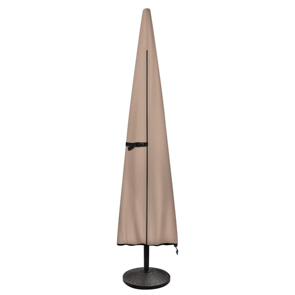 ULTCOVER Patio Parasol 600D Waterproof Outdoor Market Umbrella Cover - Fits Market Umbrella 7-10 Feet